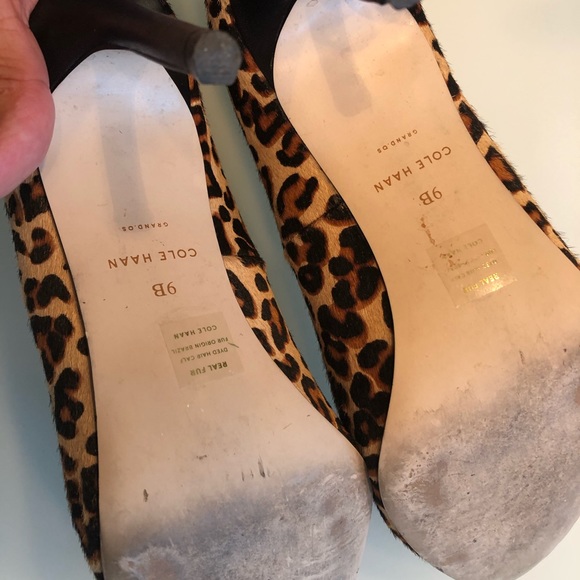 Cole Haan 9B Leopard print 3” pumps - Picture 5 of 5